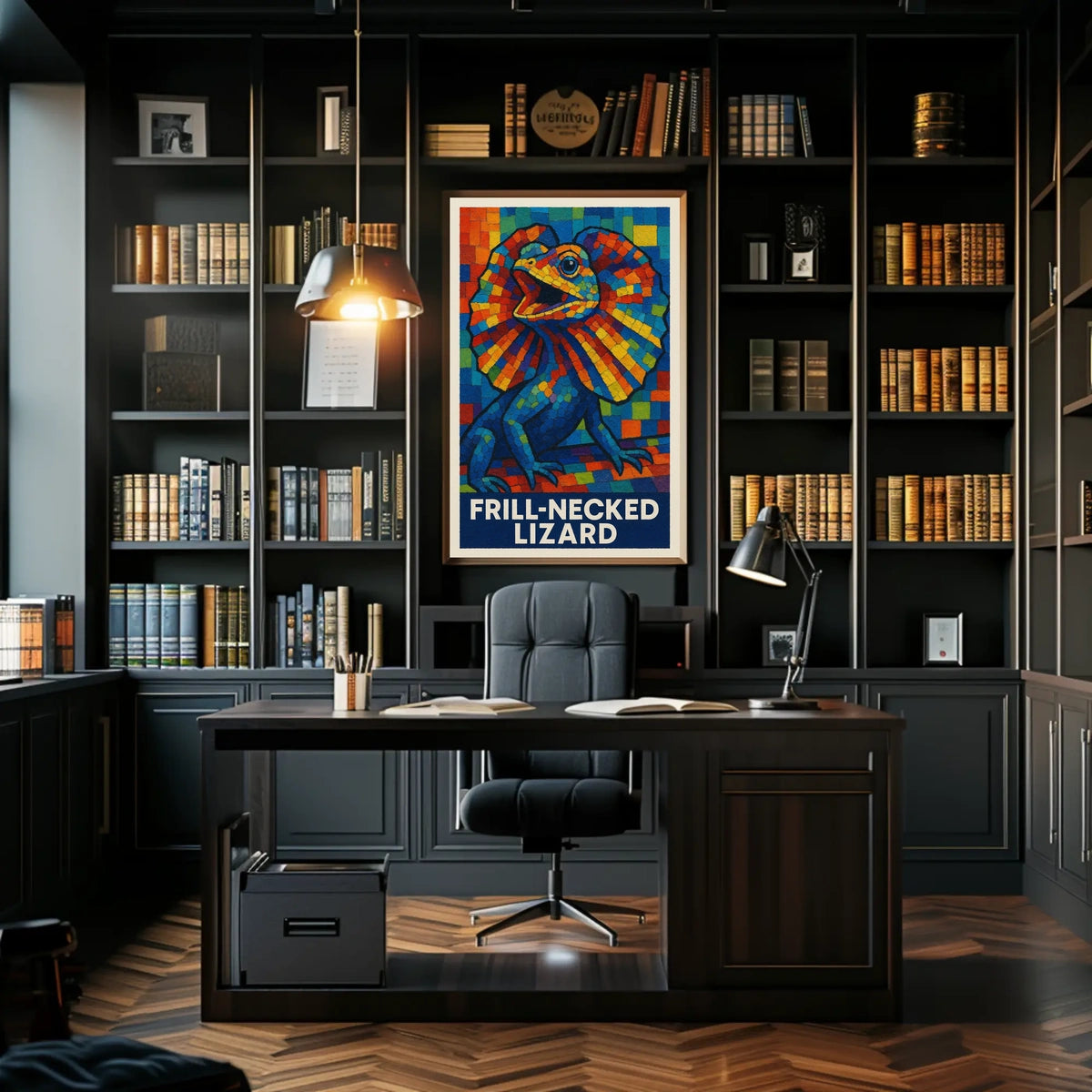 Frill-Necked Lizard Poster