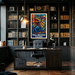 Frill-Necked Lizard Poster