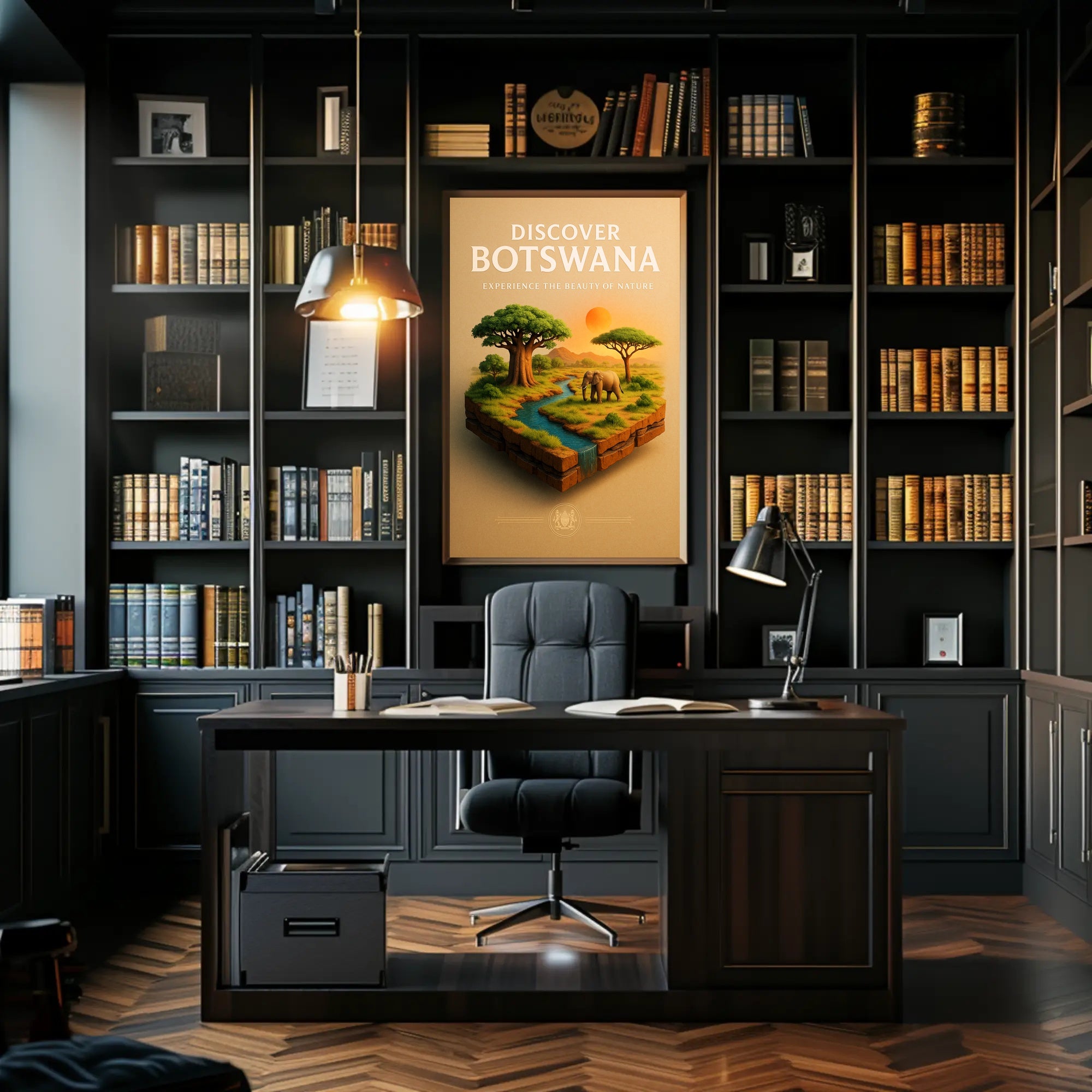 Discover Botswana Poster PosterGoat