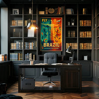 Brazilian Adventure Christ the Redeemer Travel Poster PosterGoat