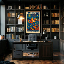 Dartmouth Regatta Festival Fireworks & Sails Travel Poster