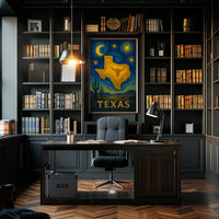 Texas Under a Starry Sky Poster