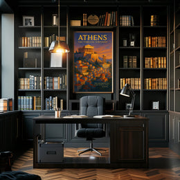 Athens Historical Landmarks Motivational or Quote Poster