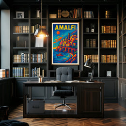 Amalfi Coast Vibrance Poster