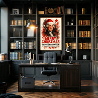 George Washington Jolly 47th President Christmas Poster