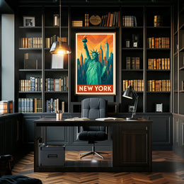 New York Iconic Skyline Poster