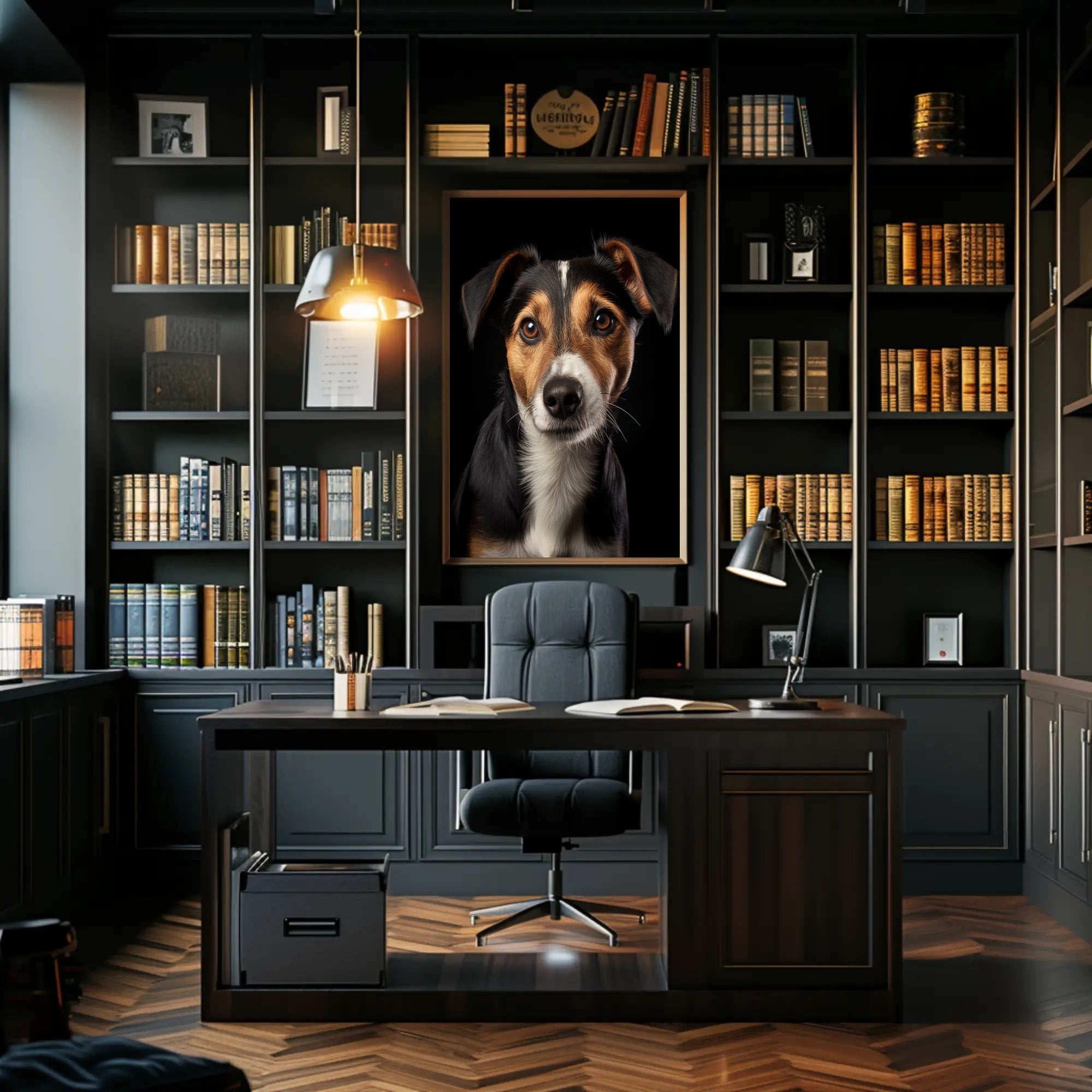 Portrait Of A Dog Poster PosterGoat
