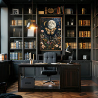 Moonlit Garden Dreamscape Fantasy Poster