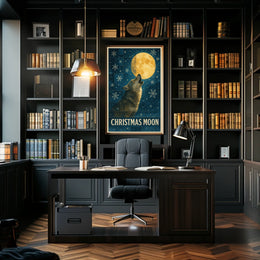 Christmas Moon Poster