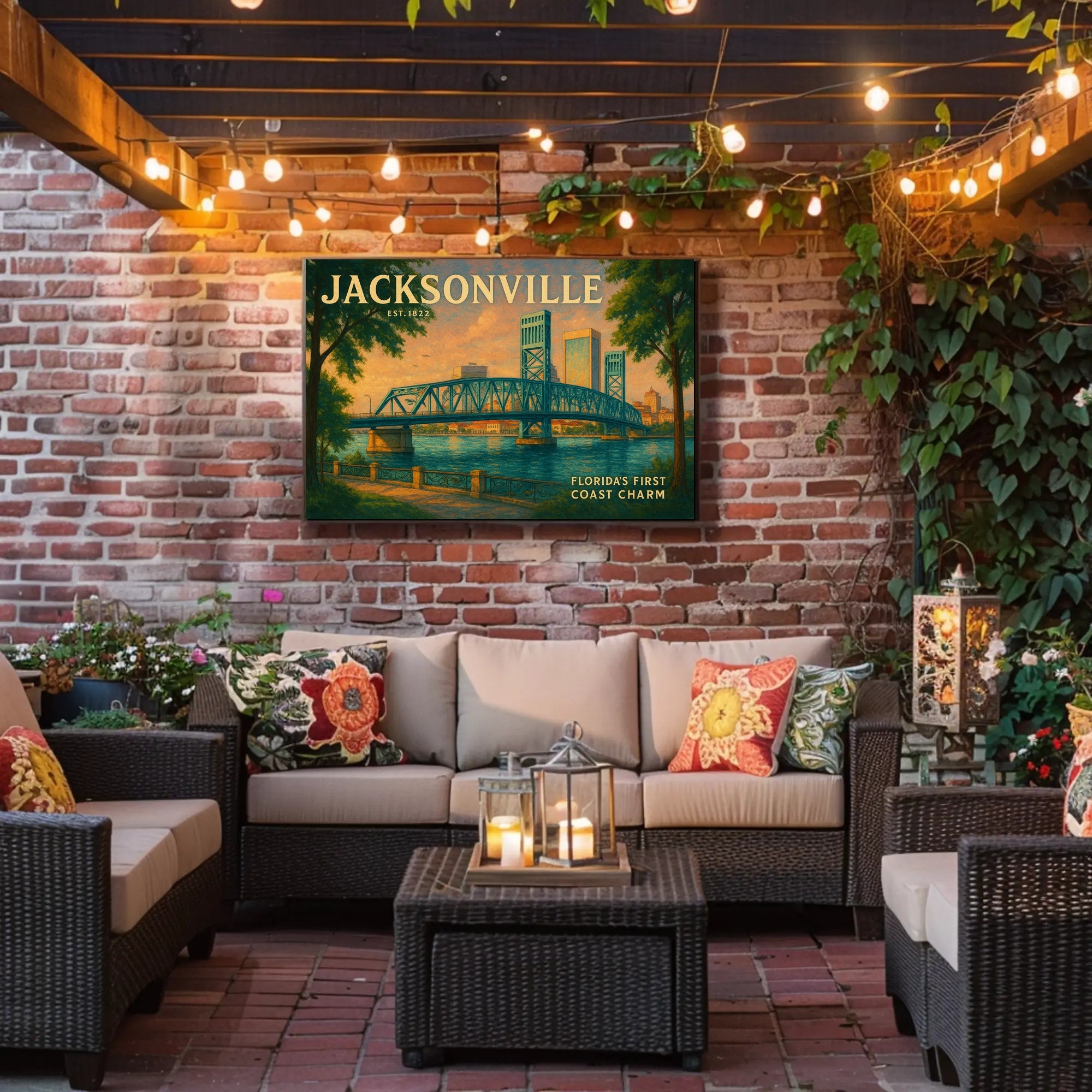 Jacksonville First Coast Charm Travel Poster