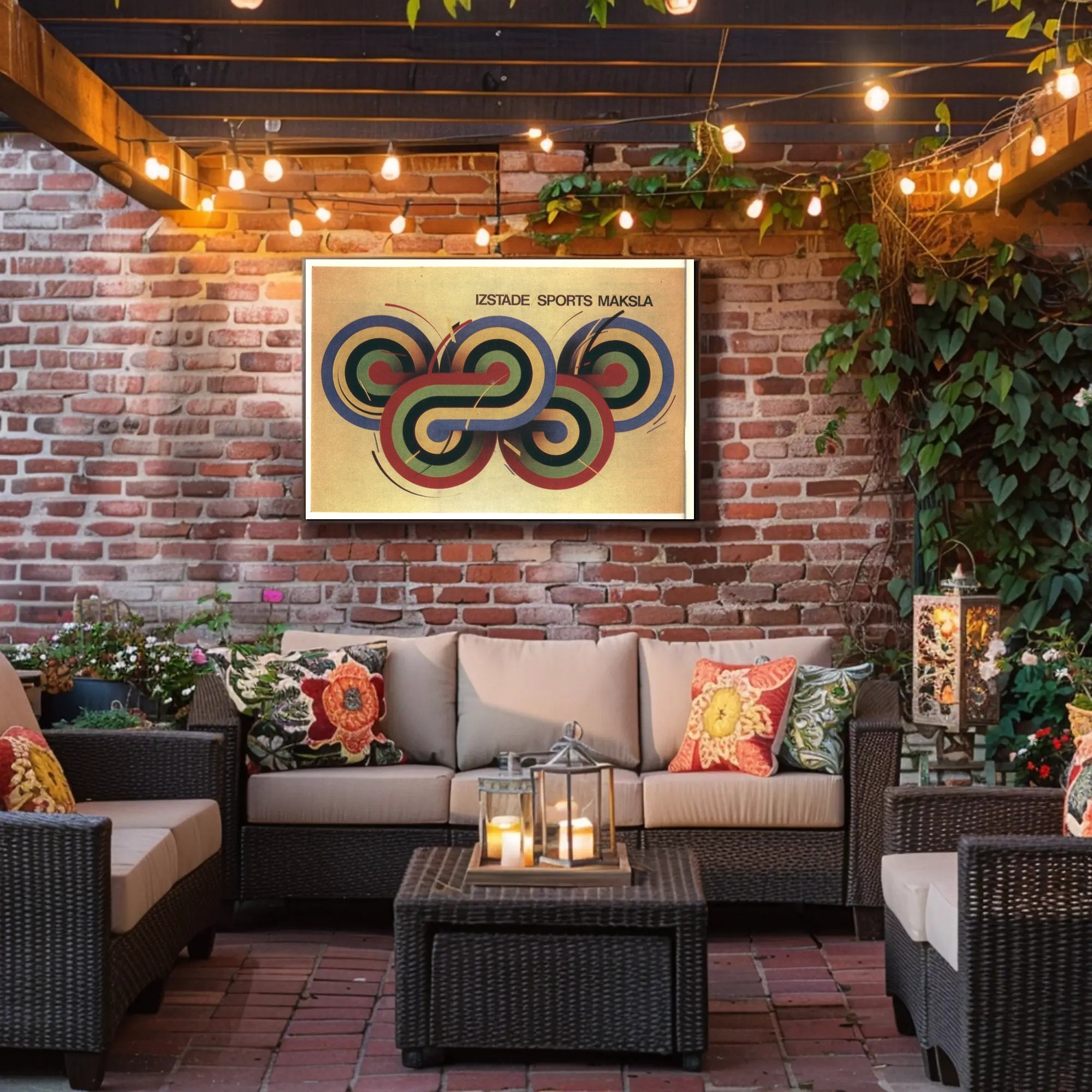 Izstade Sports Maksla Poster