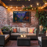New Orleans Jazz Travel Poster Wall Art