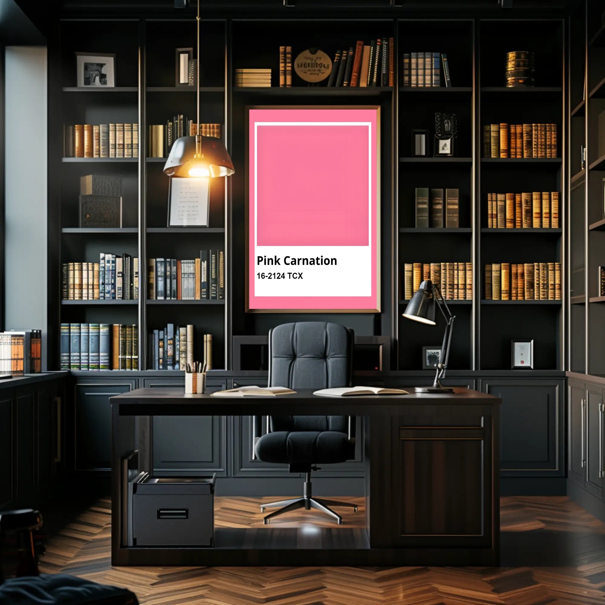 Pink Carnation Modern Color Palette Reference Poster PosterGoat