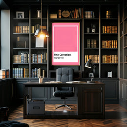 Pink Carnation Modern Color Palette Reference Poster PosterGoat