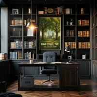 Raleigh, NC The City of Oaks Poster