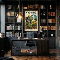 Wyoming Trailblazers and Natural Wonders Poster PosterGoat