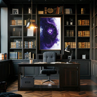 Mystical Clock in Ethereal Clouds Fantasy or Mythology Poster PosterGoat