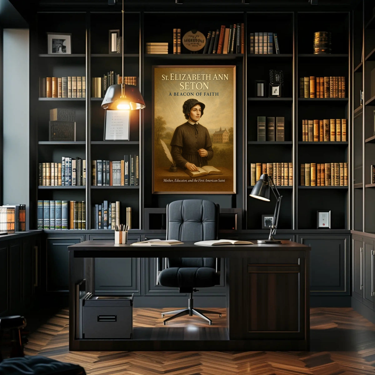 St. Elizabeth Ann Seton A Beacon of Faith Poster