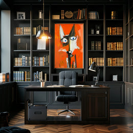 Abstract Fox Wall Art Poster Minimalist Animal Print