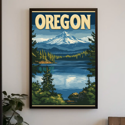 Oregon Vintage Poster