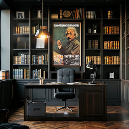 Einstein Theory Relativity Vintage Inspirational Poster