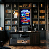 Cruisin Woodward Classic Car Poster