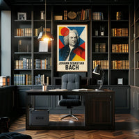 Artistic Johann Sebastian Bach Abstract, Artistic, or Pop Culture Poster