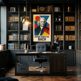 Artistic Johann Sebastian Bach Abstract, Artistic, or Pop Culture Poster