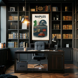 Naples, Italy A Culinary Journey Poster