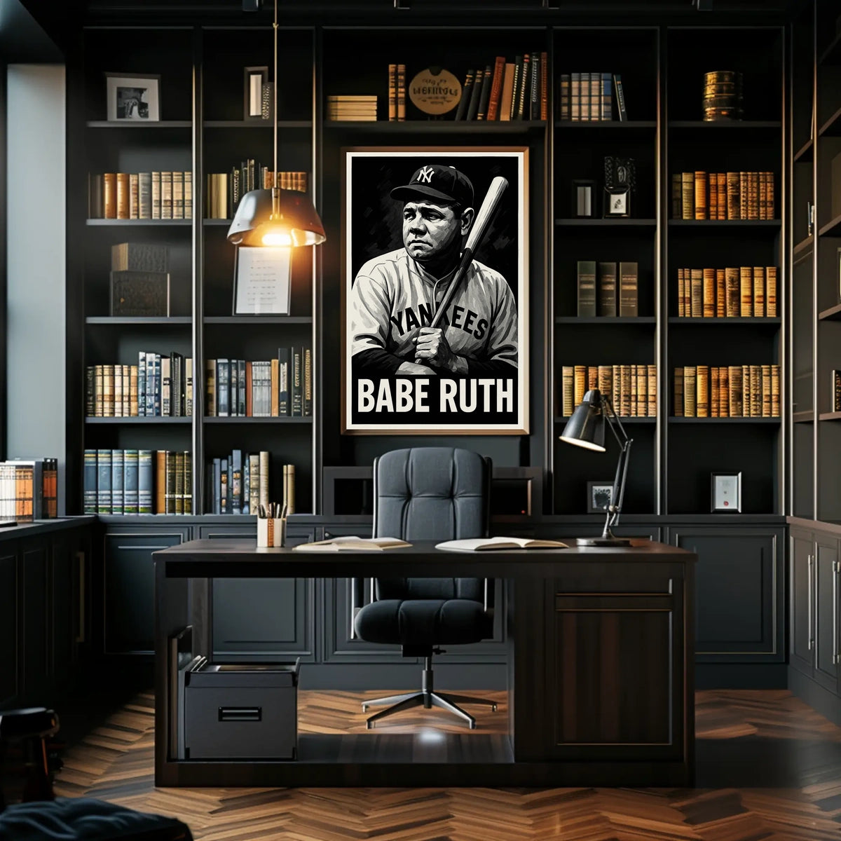 Babe Ruth Legendary Baseball Icon Poster