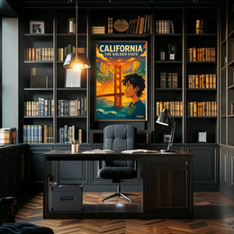 California The Golden State Poster