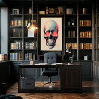 Technological Skull Poster