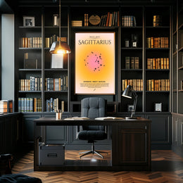 Sagittarius Zodiac Constellation Minimalist Art Print PosterGoat