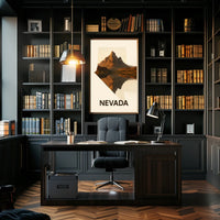 Nevada Landscape Reflection Poster