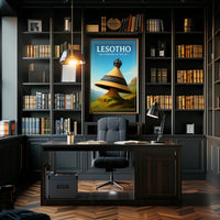 Lesotho The Kingdom in the Sky Poster PosterGoat