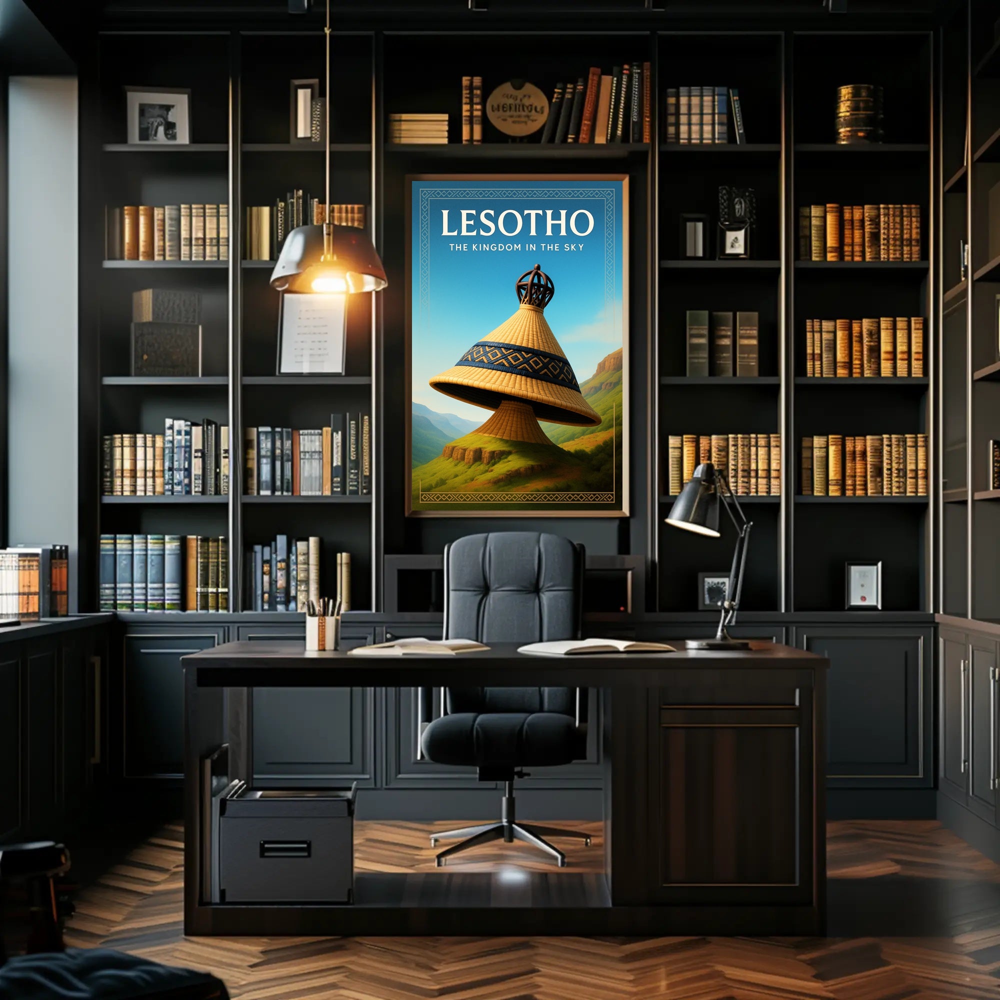 Lesotho The Kingdom in the Sky Poster PosterGoat