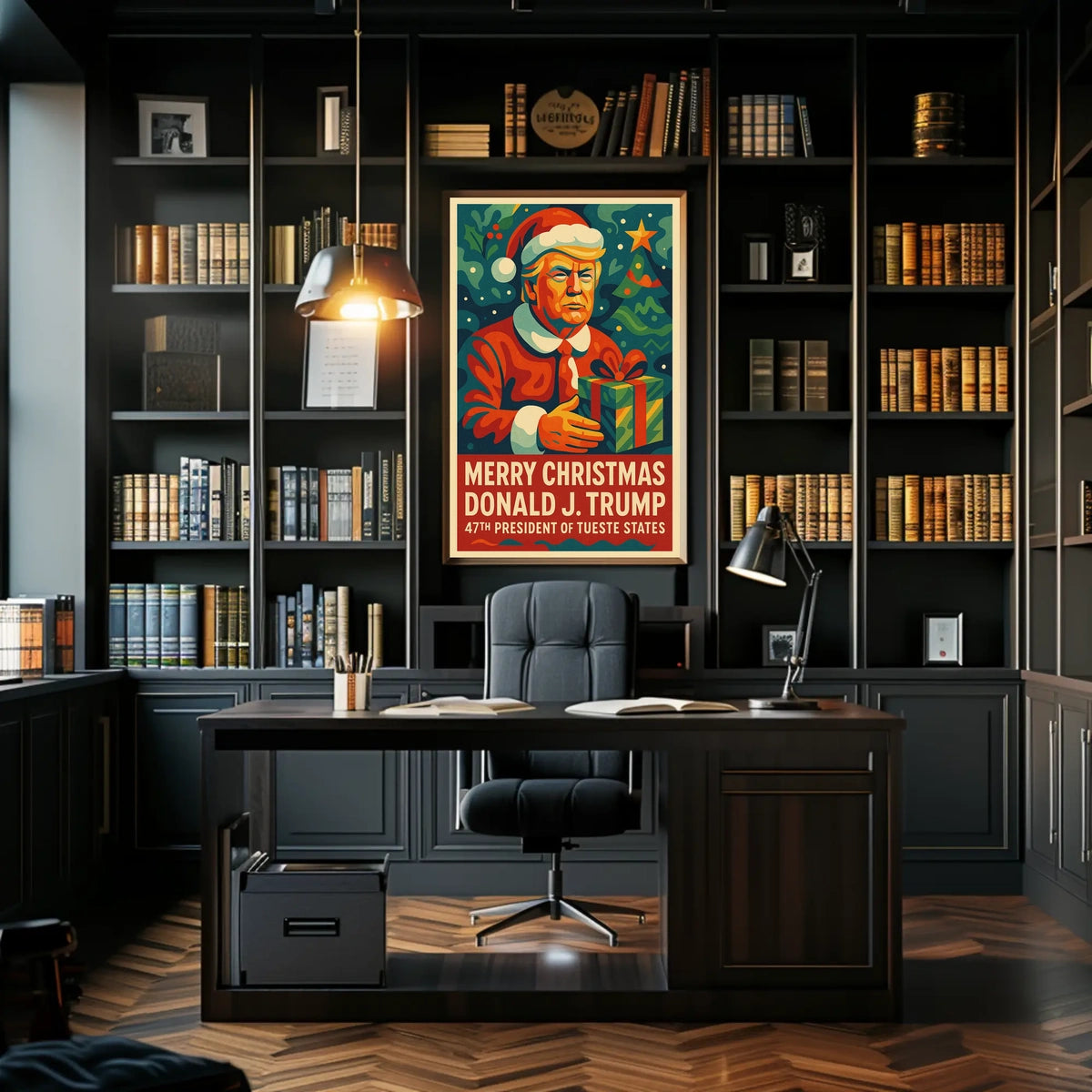 Christmas Political Satire Art Print Political or Propaganda Poster