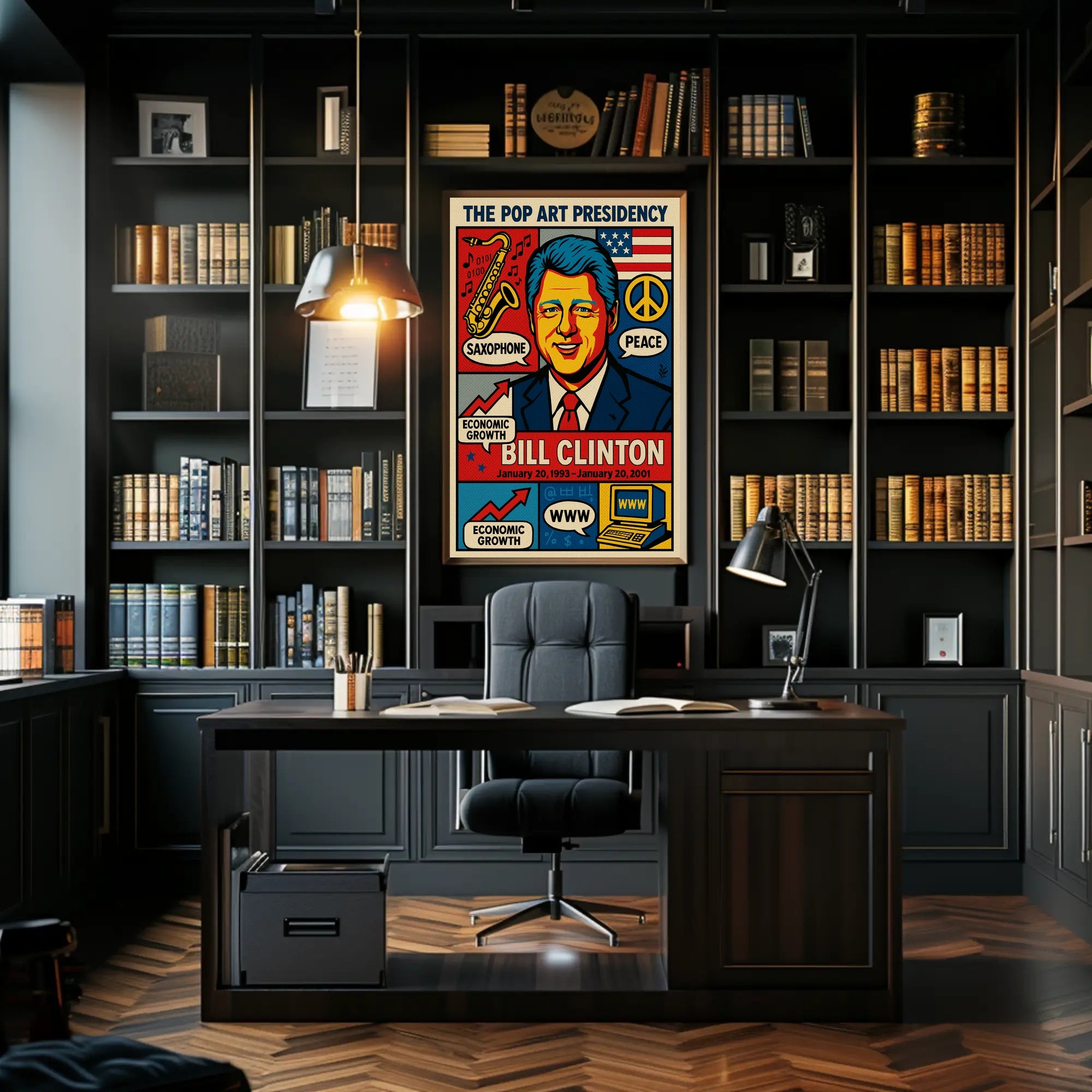 Bill Clinton The Pop Art Presidency Poster
