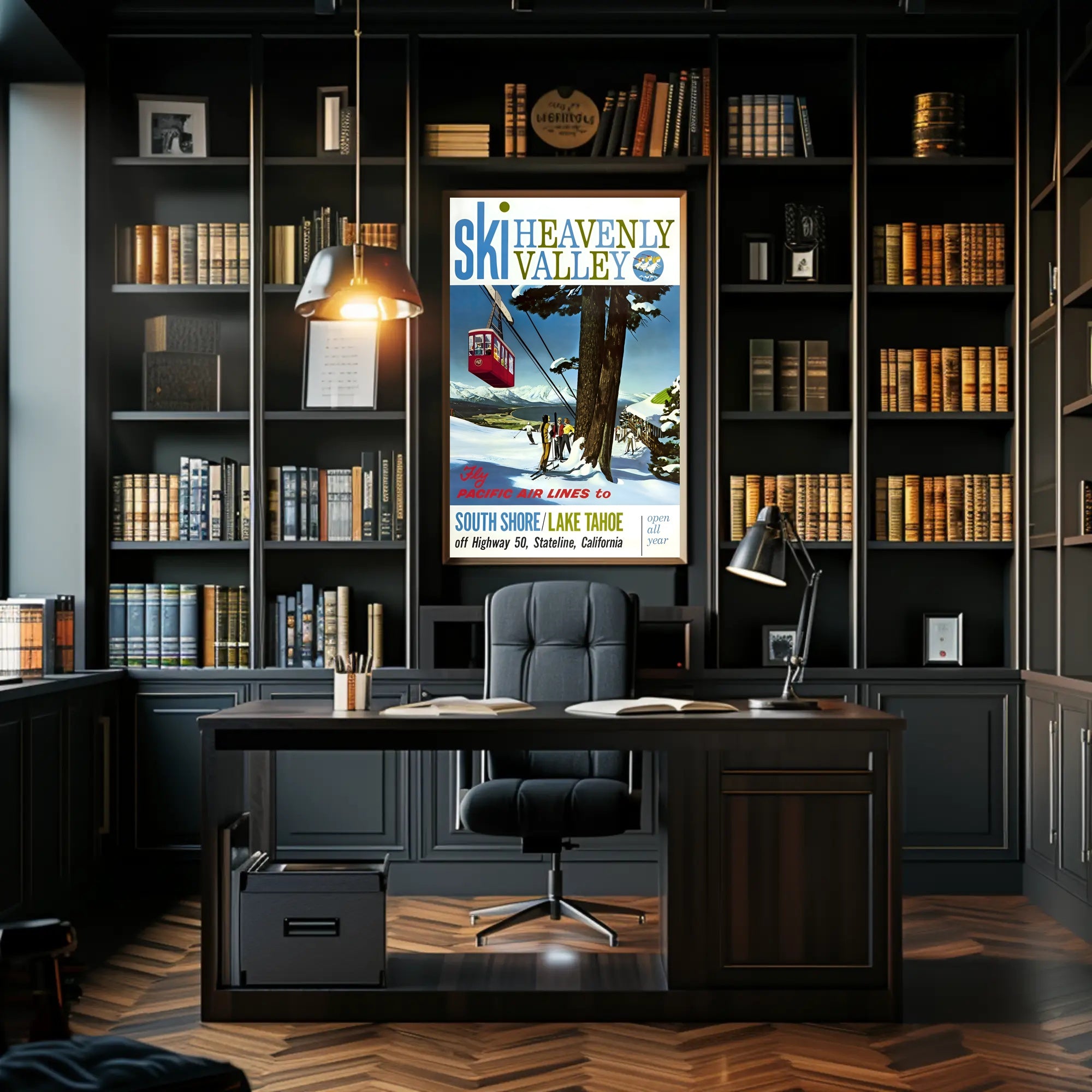 Ski Heavenly Valley Poster PosterGoat