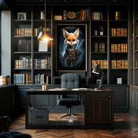 Adventurous Fox Warrior Poster