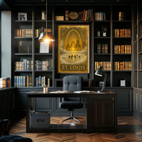 St. Louis Winter Scene Poster