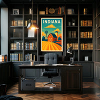 Indiana Farm Scene Poster