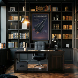 SR-71 Blackbird Speed and Altitude Mastery Poster