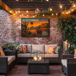 Scottsdale Desert Charm Travel Poster Print