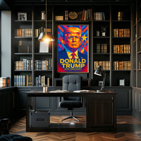 Trump 47th President Patriotic Portrait Poster