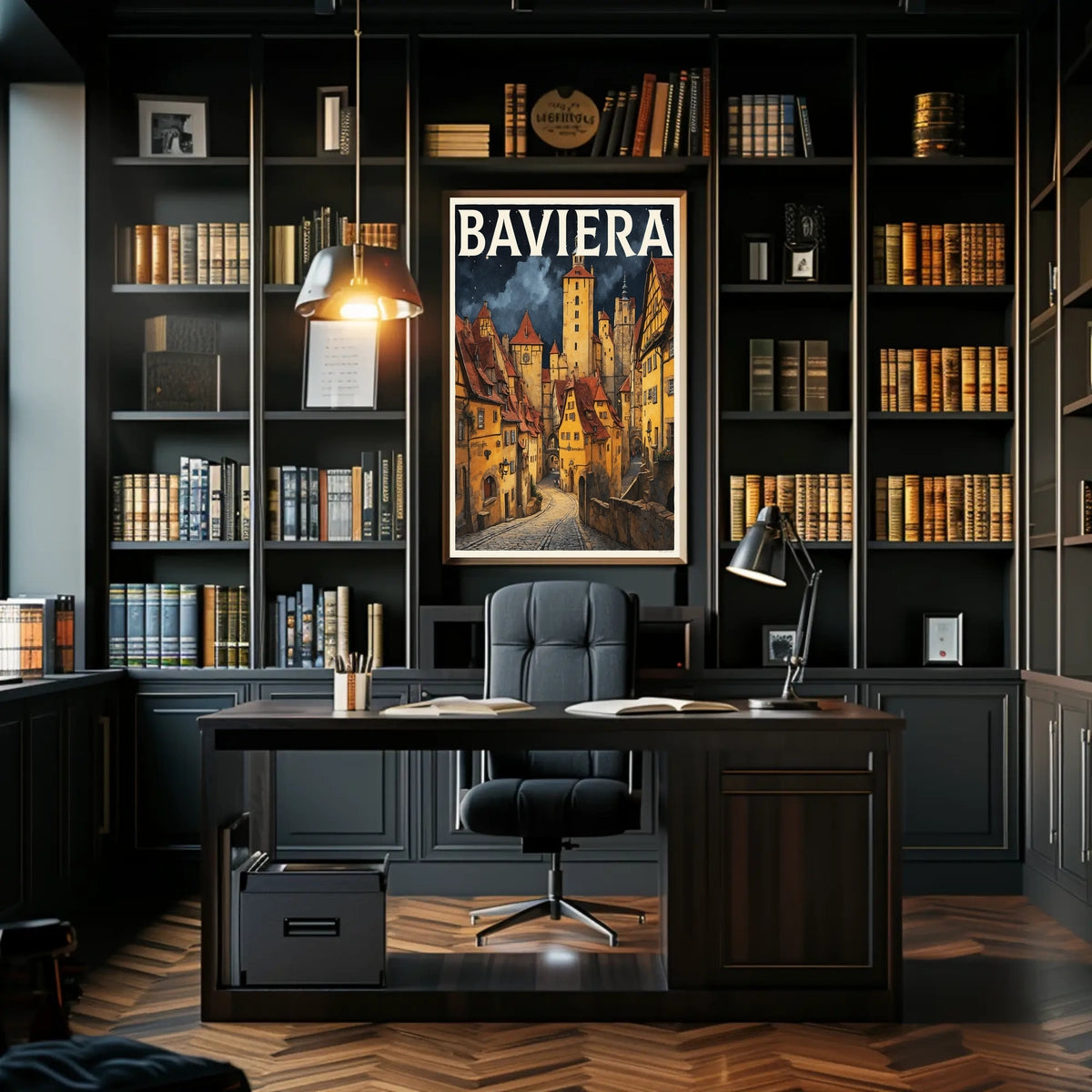 Baviera Enchanting Medieval Town Poster