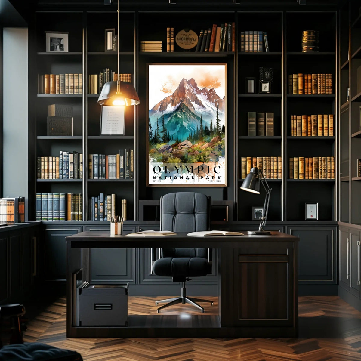Olympic Watercolor Wall Art Poster