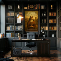 Inspirational Nun Vintage Art Cultural or Heritage Poster