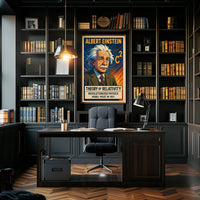 Einstein Relativity Cosmos Science Poster