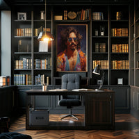 Vibrant Portrait Of A Modern Icon Modern Poster PosterGoat